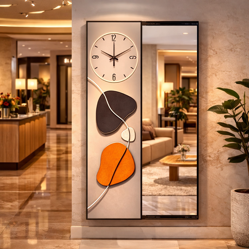 KALEIDO TOWER — Miroir mural 3-en-1 design