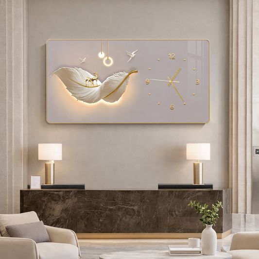 LUMINA — Horloge murale design artistique
