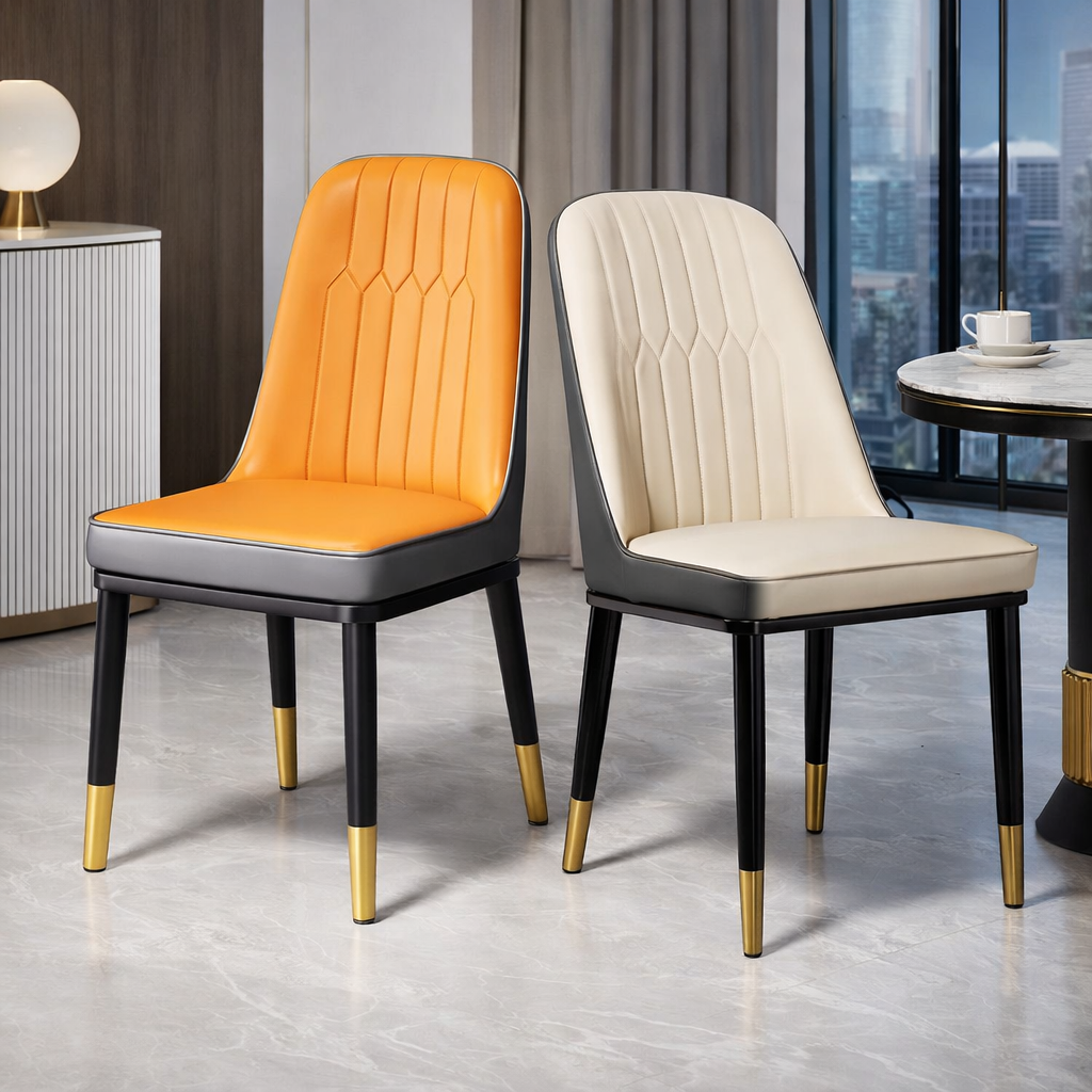Velvet Contour — Chaise design moderne