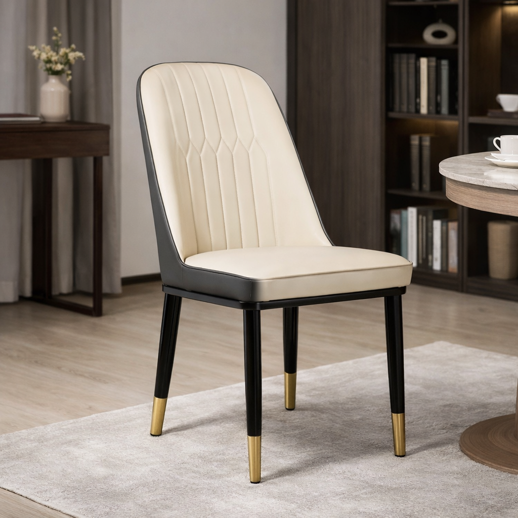 Velvet Contour — Chaise design moderne