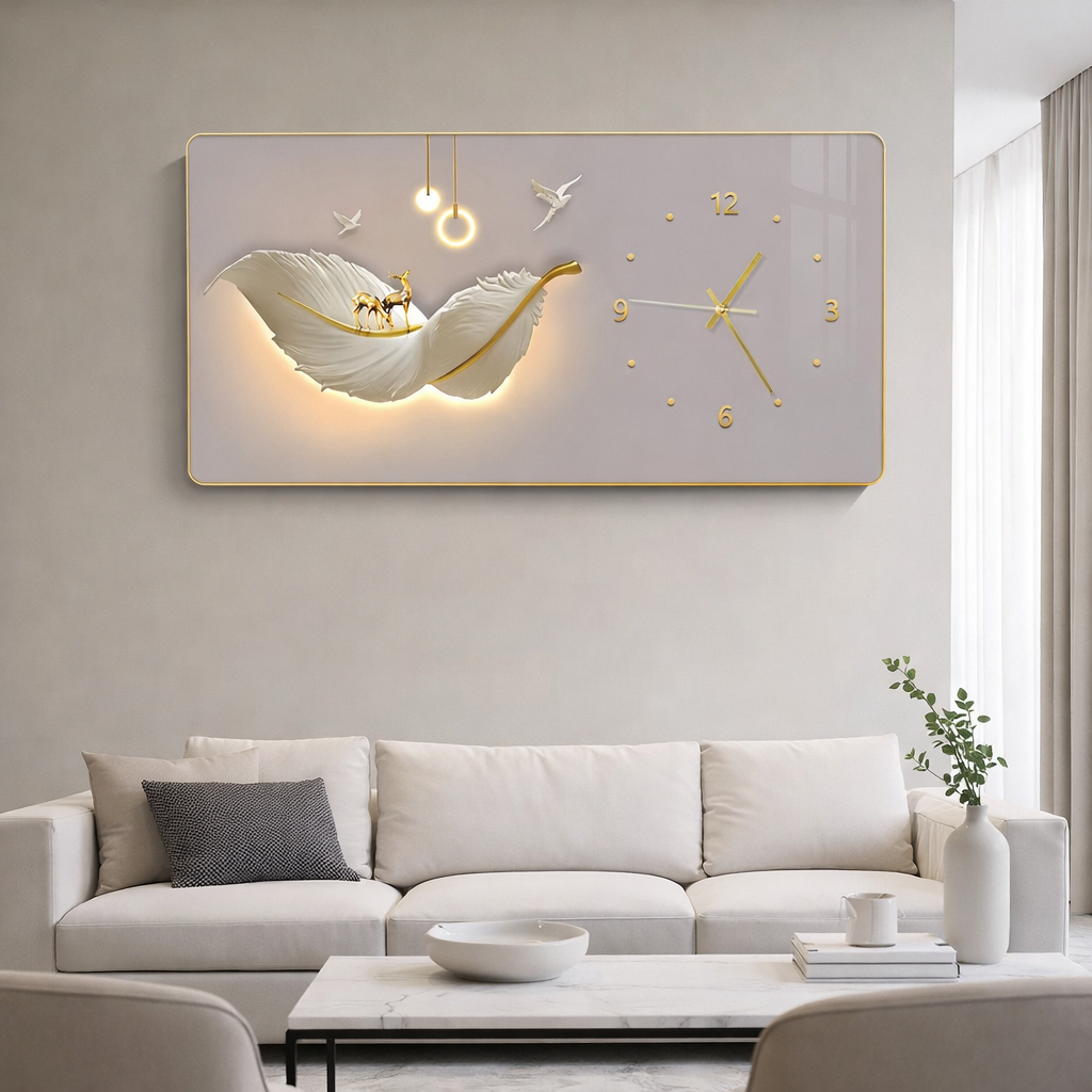 LUMINA — Horloge murale design artistique