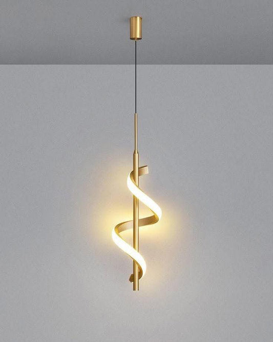 Suspension LED design spiralé
